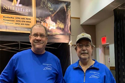 Two Bluegrass team members at a trade show